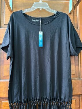 NWT Elsie & Zoey black shirt size S/M